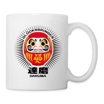 Daruma - Glücksbringer - Tasse - Weiß - Rechts
