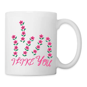 Je t’aime, amour - Mug blanc - blanc - Droite