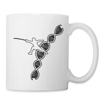 Fechten witziger Spruch Kampfsport lustige Fechter - Tasse - Weiß - Rechts
