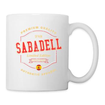 Sabadell Espagne City Font Vintage Rétro - Mug blanc - blanc - Droite