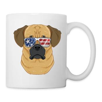 Puggle USA Sunglasses I American Flag Puggle - Mug - white - Right