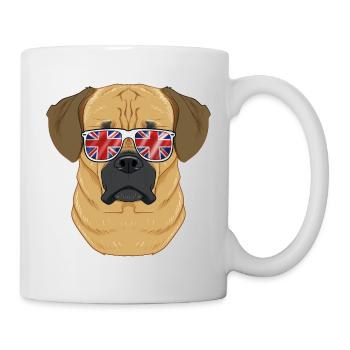 Puggle UK Sunglasses I English Flag I Union Jack - Tasse - Weiß - Rechts