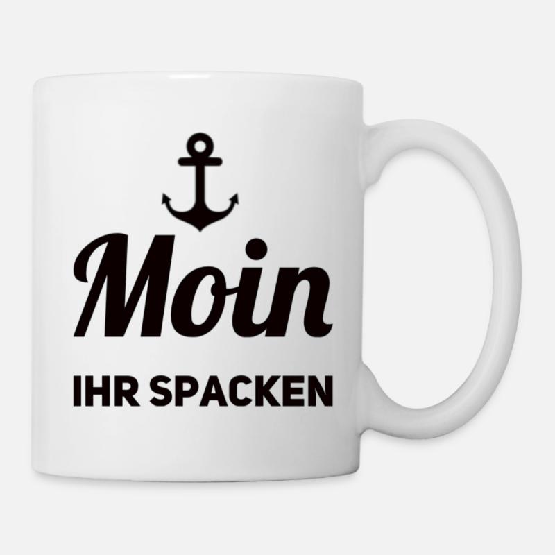 Moin Ihr Spacken - Tasse - Weiß