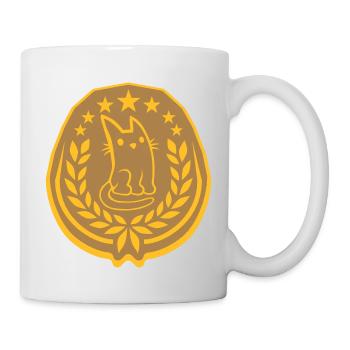 Logo Laurel Wreath Cat Noble - Mug - white - Right