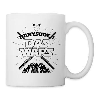 Babysode 1 Das wars Baby Mama Papa Schwangerschaft - Tasse - Weiß - Rechts