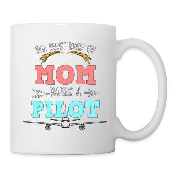 Airplane Pilot Fly Mother Son Child I Gift - Mug - white - Right