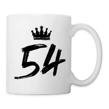 54 Couronne de numéros - Mug blanc - blanc - Droite