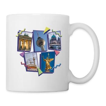 Berlin Germany City Skyline Collage - Mug - white - Right