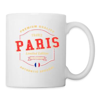 Paris France City Font Vintage Rétro - Mug blanc - blanc - Droite