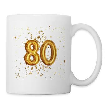 80 ans de conception de ballons - Mug blanc - blanc - Droite