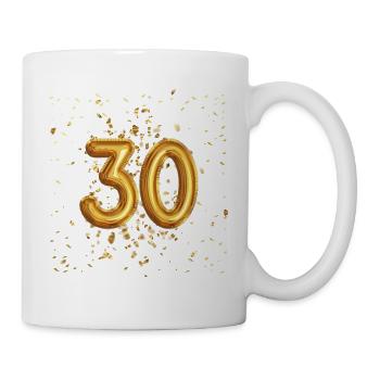 30 ans de conception de ballons - Mug blanc - blanc - Droite