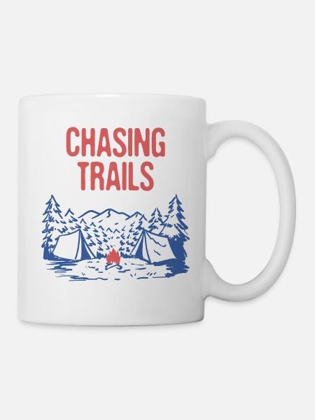 Chasing Trails Hiking Mountain Hiker Summit - Tasse - Weiß