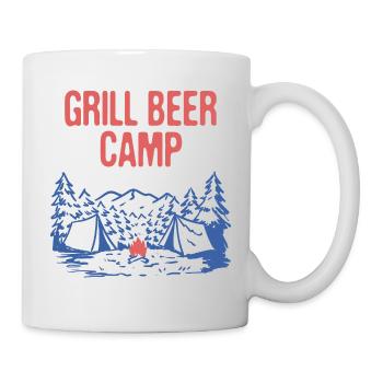 Grill Beer Camp Party Camping Celebration Camper - Mug - white - Right