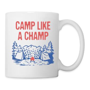 Camp Like a Champ Summer Camping Tropical Camper - Tasse - Weiß - Rechts