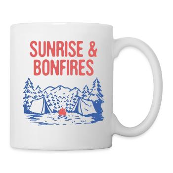 Sunrise & Bonfires Camping Summer Camper Tropical - Tasse - Weiß - Rechts