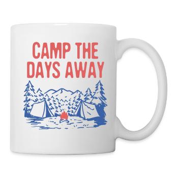 Campez les jours de camping Drôle De campeur Humour - Mug blanc - blanc - Droite