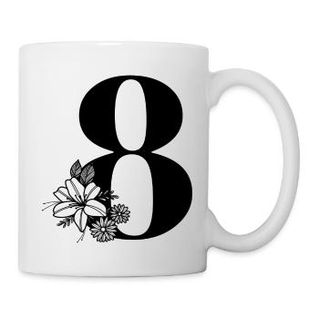 Number 8 - Mug - white - Right