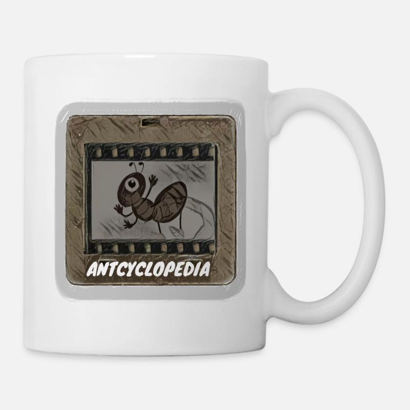 A one-eyed ant on a slide. Antcyclopedia - Mug - white