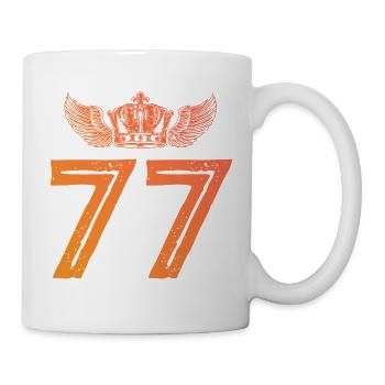 77 Number crown - Mug - white - Right