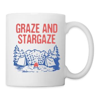 Graze and Stargaze Camping Wildlife Camper - Mug - white - Right