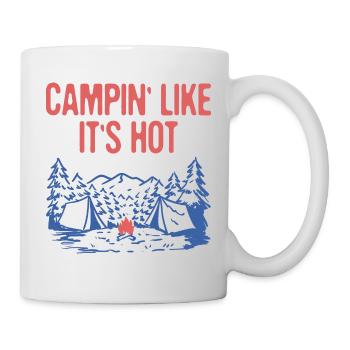 Campin' Like It's Hot Summer Camping Tropical - Tasse - Weiß - Rechts