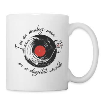 Retro Saying I'm An Analog Man In A Digital World - Mug - white - Right
