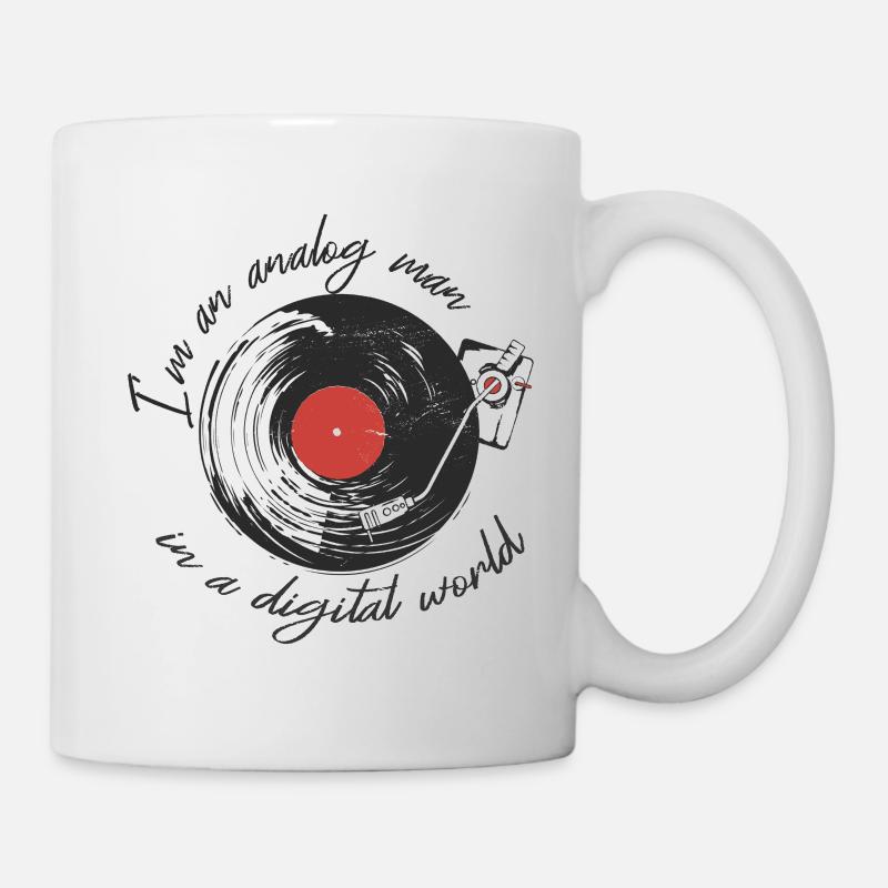 Retro Spruch I'm An Analog Man In A Digital World - Tasse - Weiß