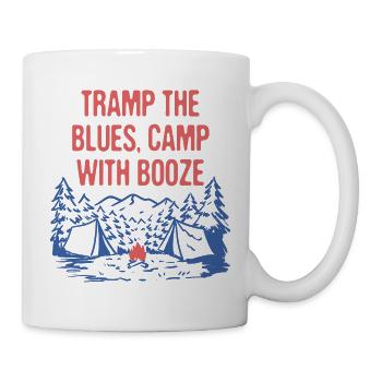 Camp with Booze Camping Beer Lover Camper Drinker - Mug - white - Right