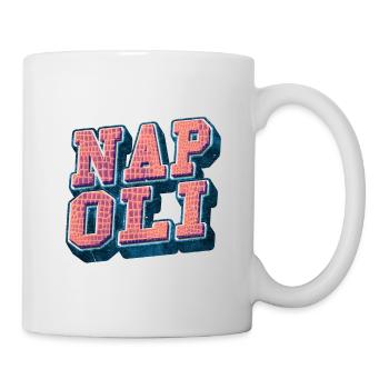 Naples Napoli Italy City Font Vintage Retro - Mug - white - Right