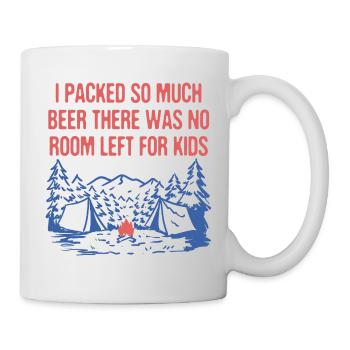 J’ai emballé tellement de bière Drôle Camping Humour Camper - Mug blanc - blanc - Droite