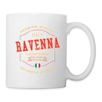 Ravenna Italy City Font Vintage Retro - Mug - white - Right