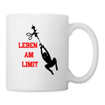 Leben am Limit - Tasse - Weiß - Rechts