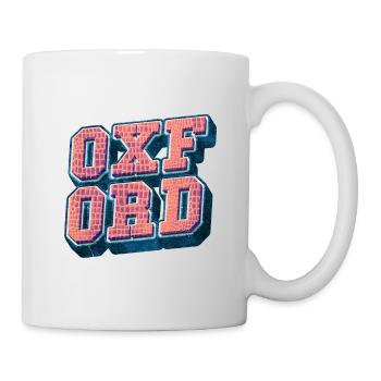 Oxford England UK City Font Vintage Retro - Mug - white - Right
