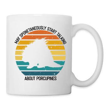 Stachelschweine Designs für Tierliebhaber Nagetier - Tasse - Weiß - Rechts