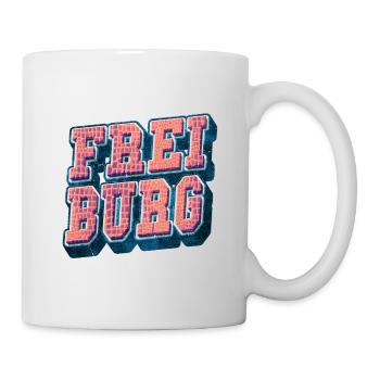 Freiburg Germany City Font Vintage Retro - Mug - white - Right