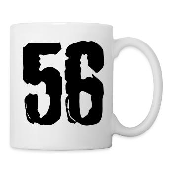 56 Number jersey - Mug - white - Right