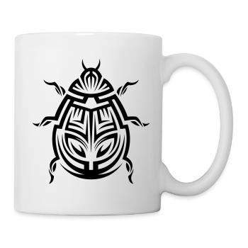 Marienkäfer Tribal Tattoo - Tasse - Weiß - Rechts