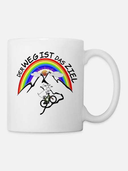 MTB Bergziege - Tasse - Weiß