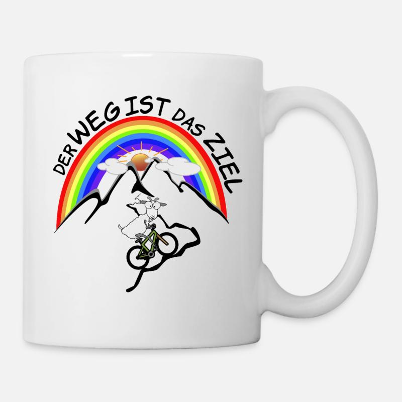 MTB Bergziege - Tasse - Weiß