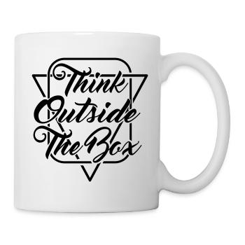 Think outside the box - Creativity - Customizable - Mug - white - Right