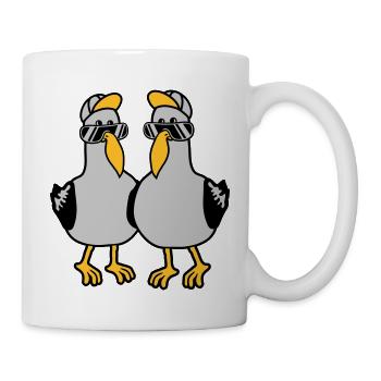 2 Amis de l’équipe Seagulls - Mug blanc - blanc - Droite