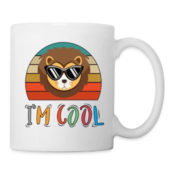 Baby Kind Sprüche Cool Bär Bear Retro - Tasse - Weiß - Rechts