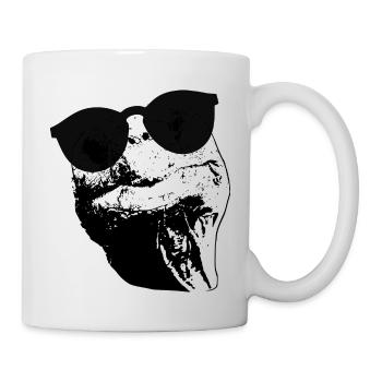 Turtle Sunglasses Turtles black white - Mug - white - Right