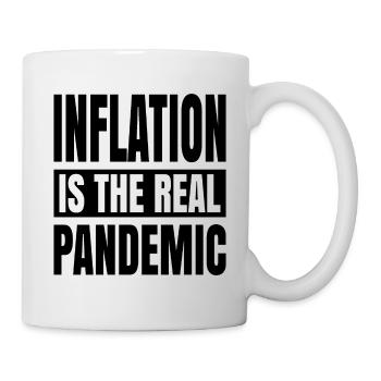 Inflation is the real pandemic - Mug - white - Right