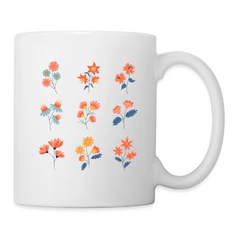 Wildflowers Botanical Flowers - Mug - white - Right