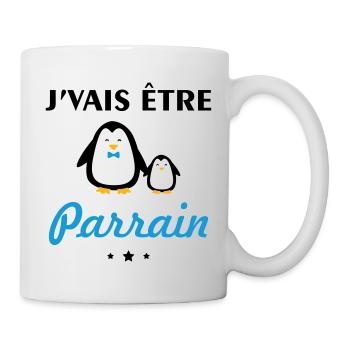 Je vais être parrain, futur parrain, annonce - Mug blanc - blanc - Droite