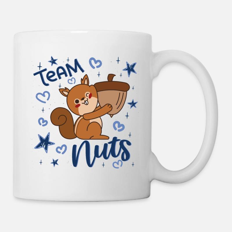 Team Nuts Gender Reveal Party Blue Boy - Mug - white