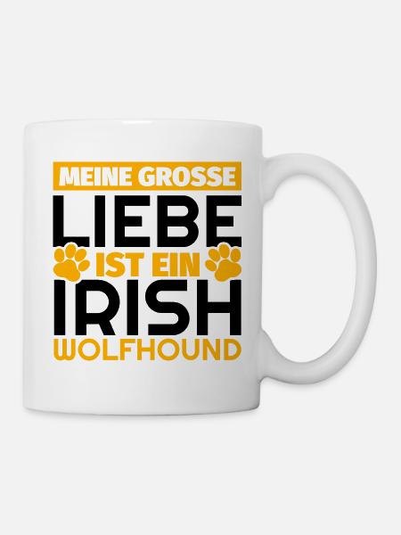 Irish Wolfhound Geschenke lustig - Tasse - Weiß