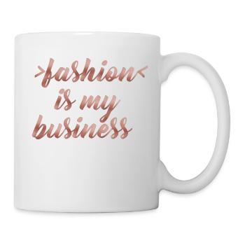 fashion is my business 2 - Tasse - Weiß - Rechts