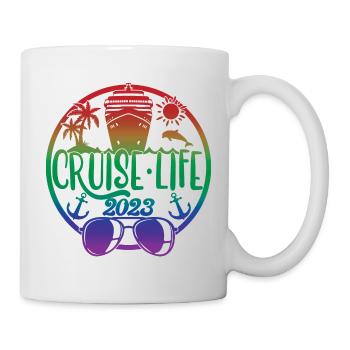 Cruise Life 2023 Croisière Vacances d’été - Mug blanc - blanc - Droite
